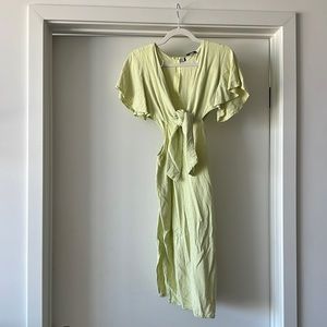 Green Linen Dress